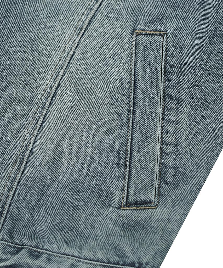 Standarderror 87-Stan117 [Basic] Vintage Washed Racer Denim Jacket Vintage Blue