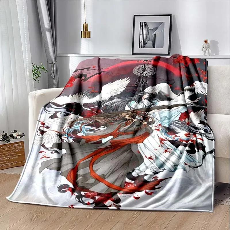 Anime Grandmaster of Demonic Cultivation Flannel Warm Soft Throw Blanket Mo Dao Zu Shi Sofa Blanket Picnic Blanket Girls Gift