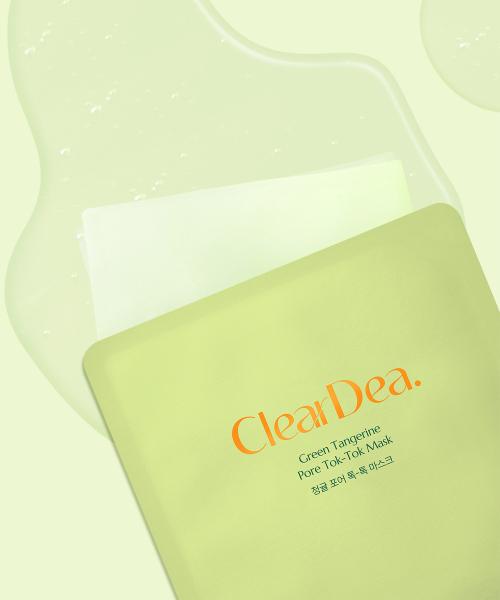 Cleardear Green Tangerine Pore Tok-Tok Mask + 2 Sachets Gift