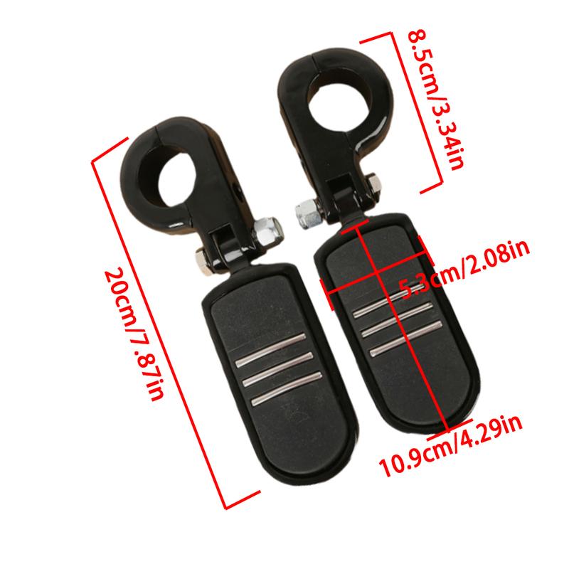 1.25" 32mm Motorcycle Foot Rest Highway Engine Guard Foot Pegs Mount for Harley Honda Suzuki
