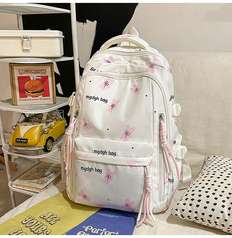 Schoolbag New Japanese Large Capacity Casual Student Backpack Sweet and High Value Junior High School Student Lightweight Versatile Backpack