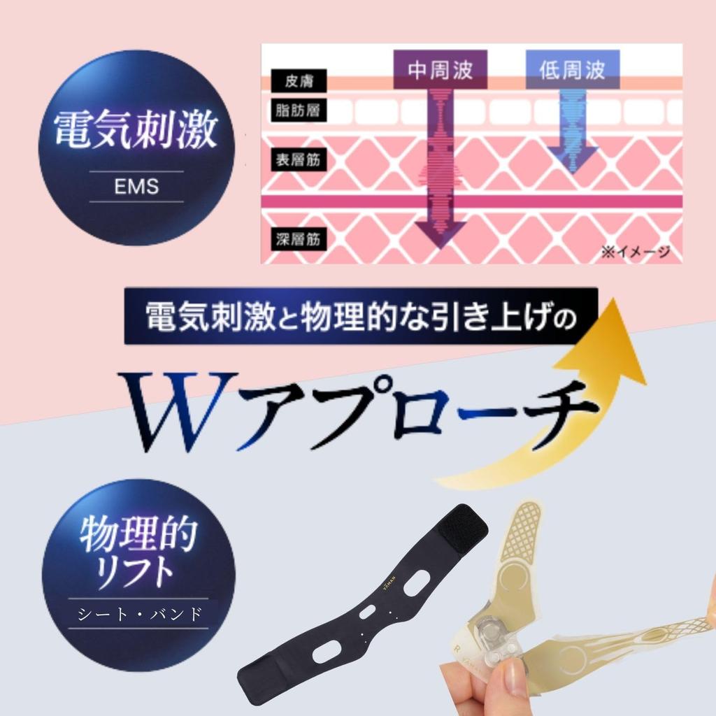 Design Lift More Full Line Set Facial with Sticker Ya-Man Massager, Hands-Free, Lift-Up, YJMD1NAM,