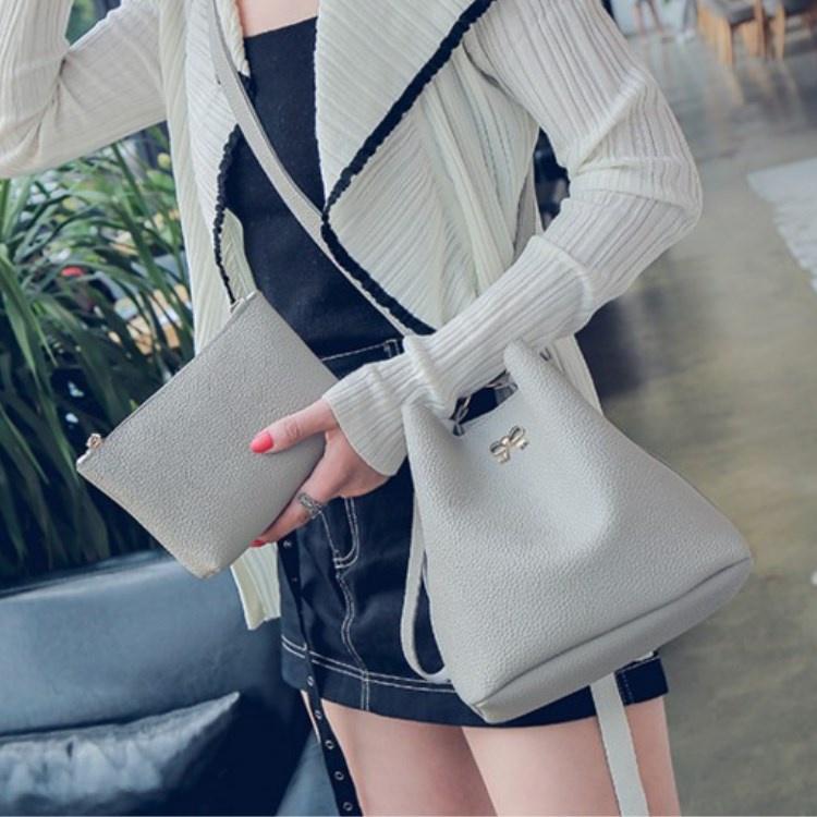 Premium Quality New Fashion Bucket Bag For Women In Elegant Pure Color Design