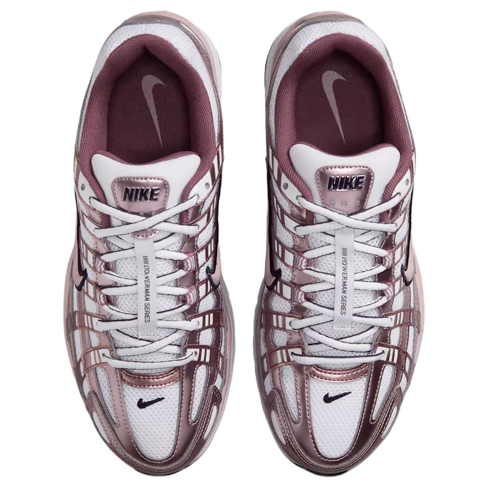 Nike P-6000 Weiß Lila Licht Violettes Erz Damen Sneaker Lila-Dynastie IO3496-103