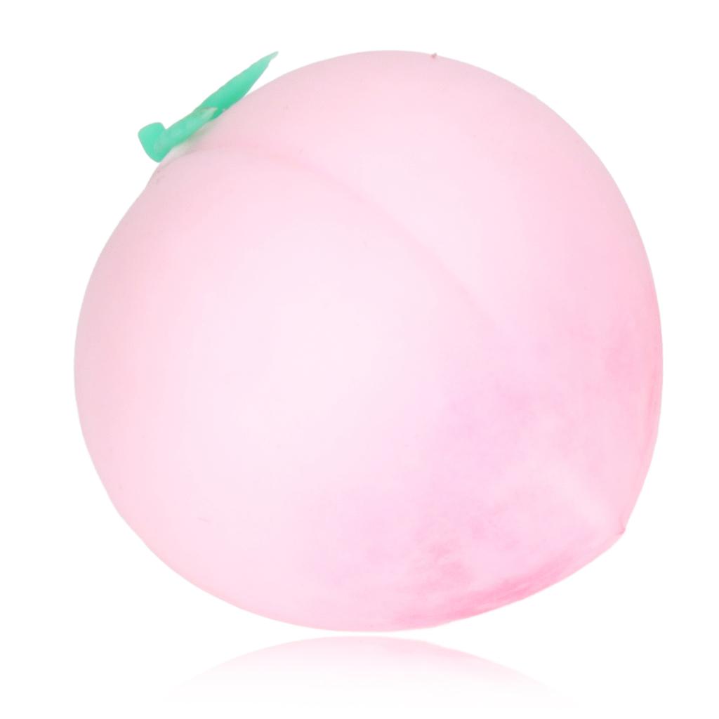 Peach Squeeze Ball Elastic Relieve Anxiety Fruit Stress Ball Toy for Women Men Kids Pink