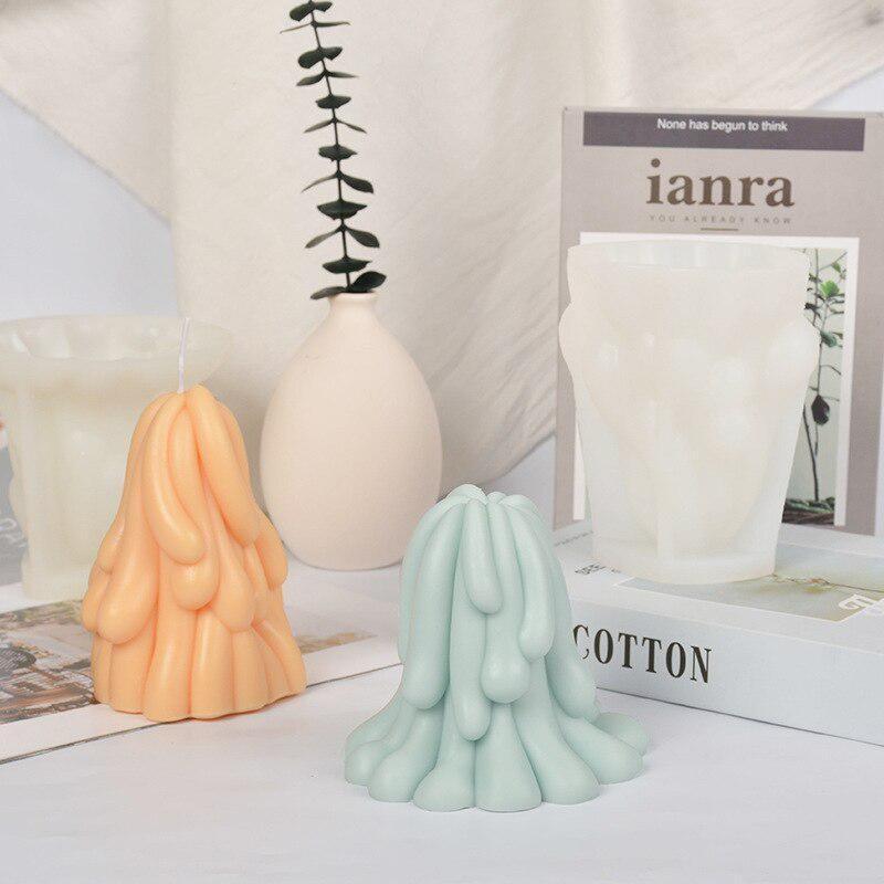 3D Ocean Tentacles Silicone Candle Mold DIY Sea Ornament Making Plaster Epoxy Resin Craft Molds Home Decoration Handmade Gifts