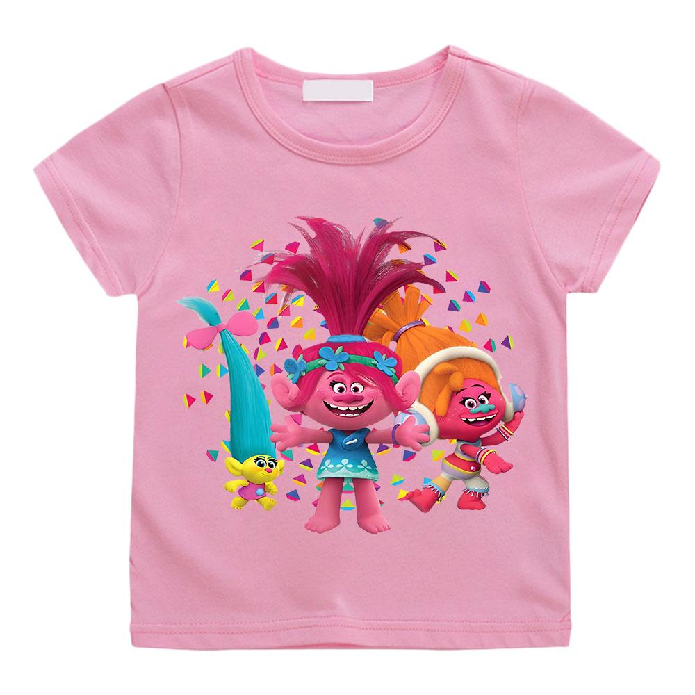 

2026 New Hot Anime Trolls Summer Fashion 100 Cotton Men Casual Tshirt Round Neck Casual Short Sleeve Printed Pattern Streetwear S