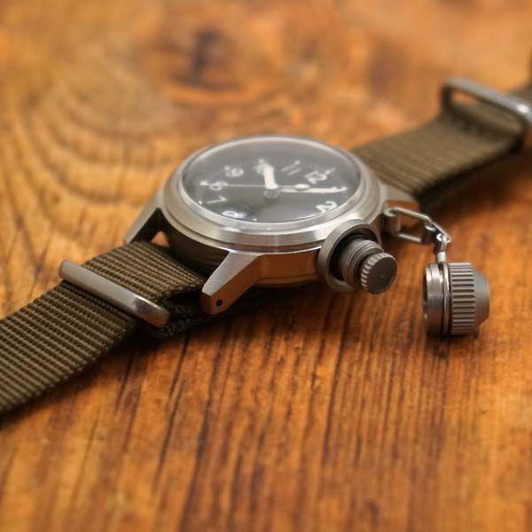 Used [New] M.R.M.W. Montreroy Military Watch Buships Watch Elgin Version Nylon NATO Belt Khaki BUSHIPS NATO Reproduction of Classic Masterpieces from