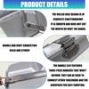 Retro Aluminium Camping-Lebensmittelbehälterbox mit Wärmespeicherfunktion, ideal zum Wandern und Reisen, geräumiges Fach