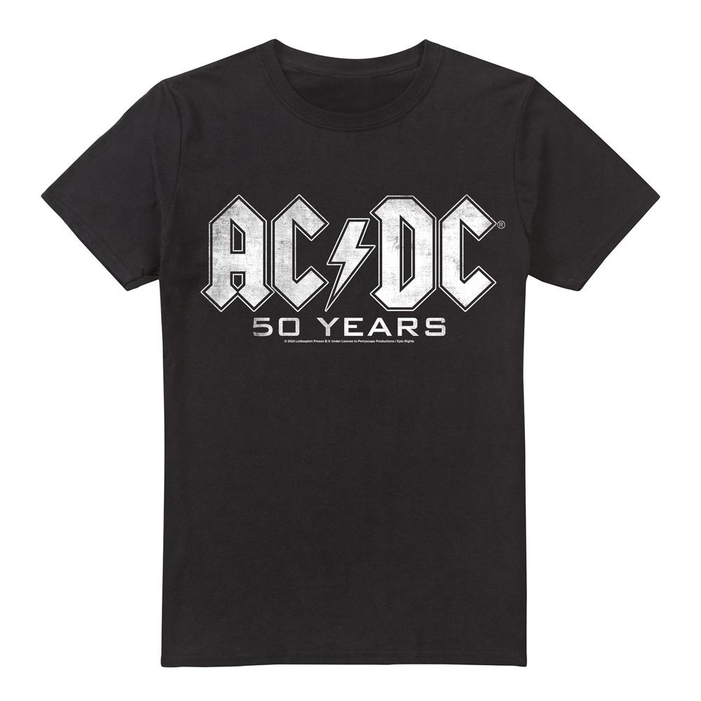 AC/DC Mens 50 Years Logo T-Shirt
