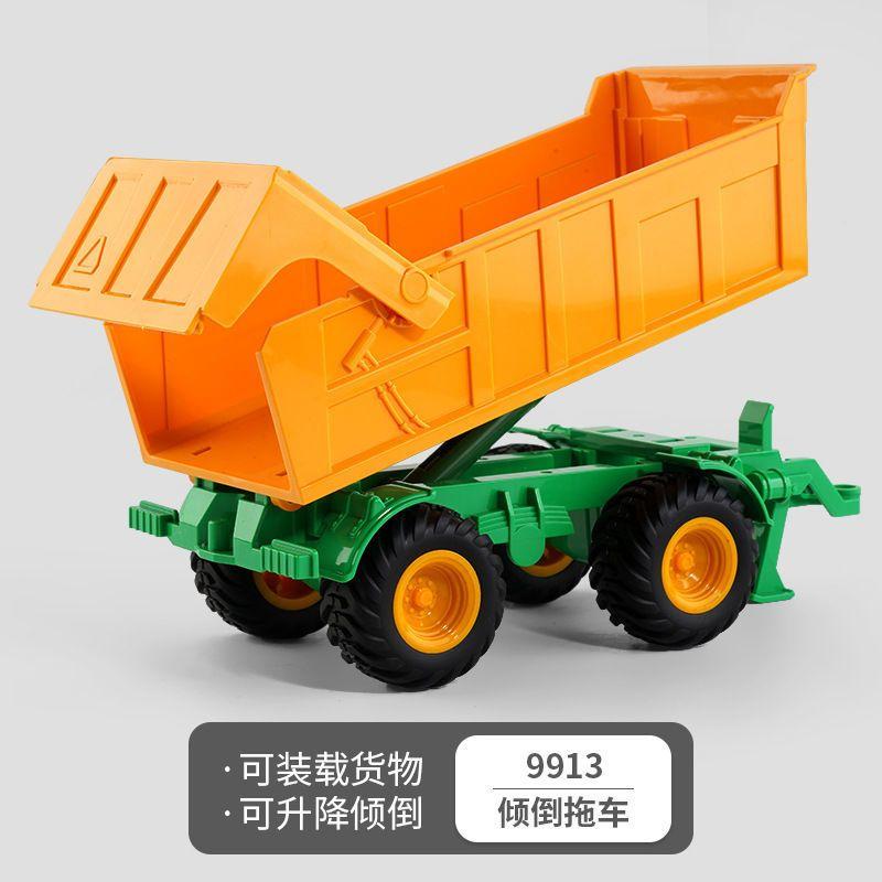 Farm Tractor Inertia Toy Car Model Transport Trailer Engineering Vehicle