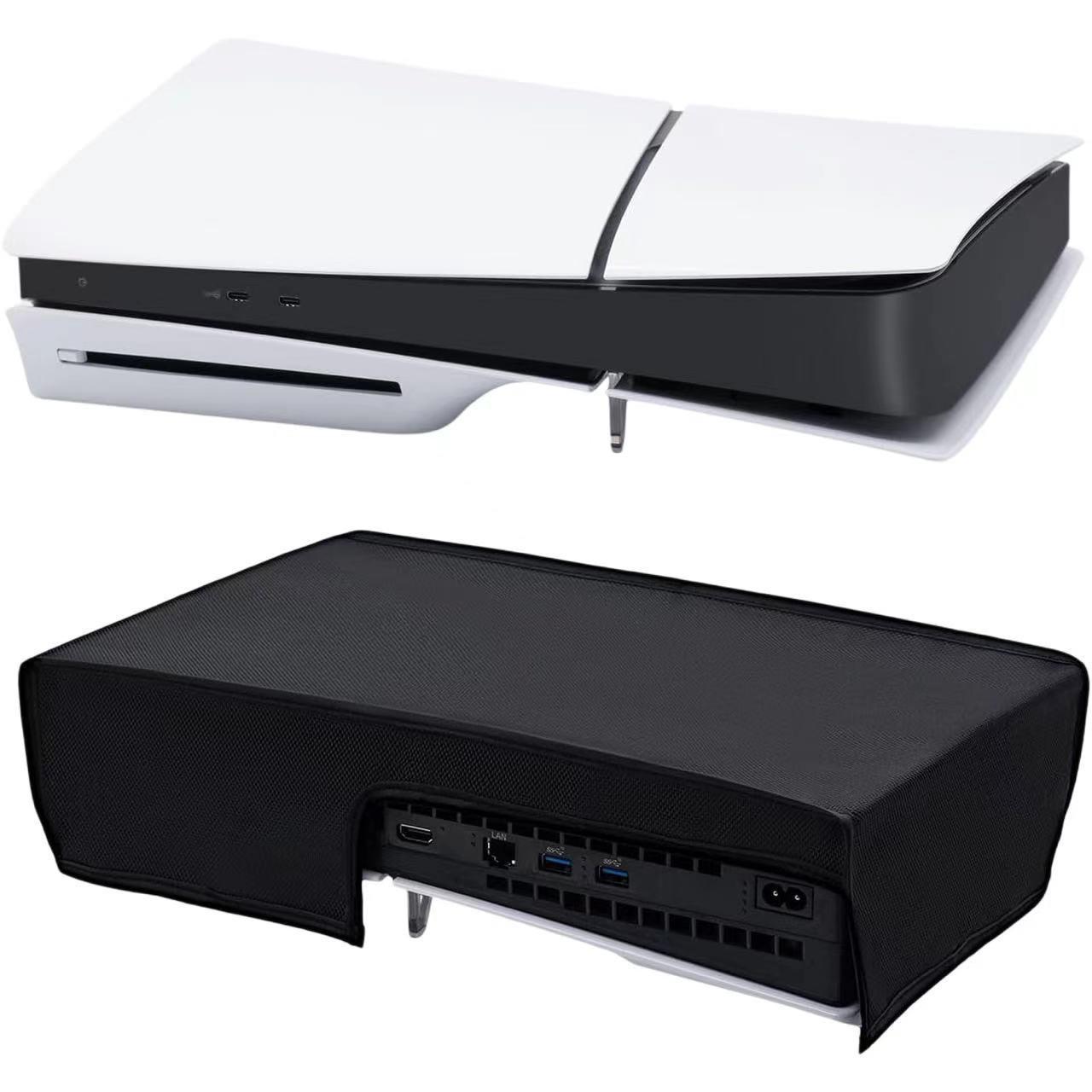 Горизонтальный пылезащитный чехол для PS5: Влагозащита, Простая тканевая защита для консоли