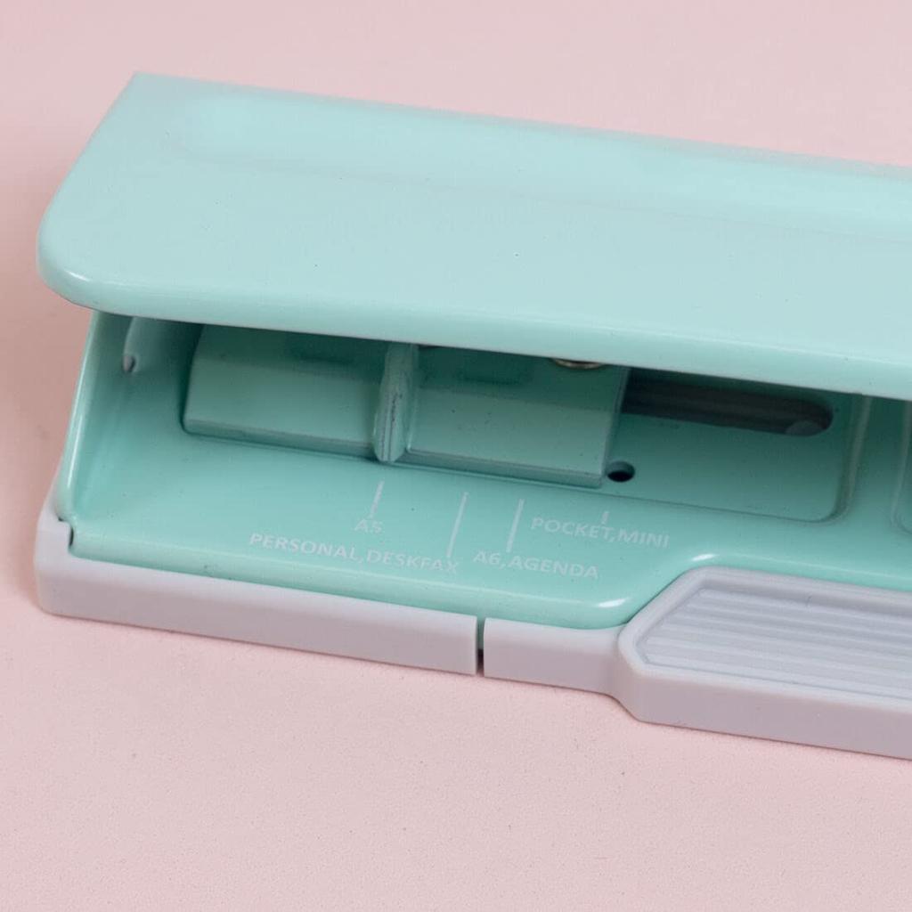 Craftelier - 6 Hole Punch | Adjustable Hole Puncher for Mini, Pocket, A6, A5, Personal and Deskfax | Journaling Supplies | Punching Capacity for 8 x