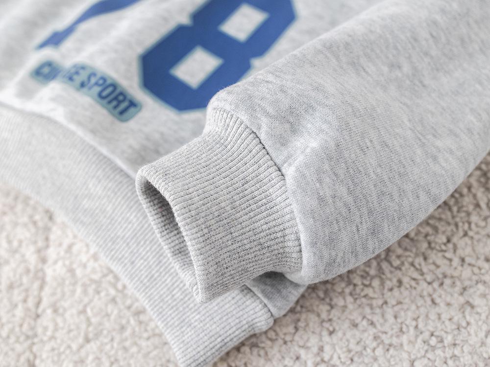 2025 Boys' Trendy Half-Zip Fleece Sweatshirt & Crossbody Bag Set for Autumn/Winter