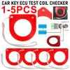 Carro universal portátil ecu ferramenta de teste bobina verificação rápida chip vermelho imobilizador sistema inspeção reparação automática bobina tester