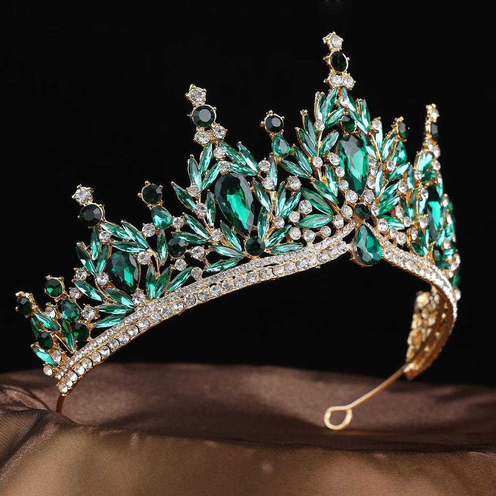 Baroque Tiara Headwear for Brides  High end Headwear Super Sparkling Water Diamond Princess Hair Tiara  Wedding Dress and Evening Gown Accessories