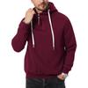European, American Autumn and Winter American Heavy Hooded Sweater Thickened Casual Jacket Men's Loose Sweater Tank Suit