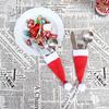 New 10PCS/Set Christmas Hat Holder Red Santa Claus Cutlery Bag Party Decor