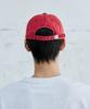 MAISON MINED Doodle Heart Vintage Washed Ball Cap Red