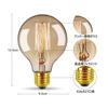 Bravelight Edison Bulbs, 60W, E26E27 Base [G95], Ball Bulbs, Carbon Fiber Bulbs (Non-LED Bulbs), Warm White, Stylish Edison Bulbs, Retro Bulbs,
