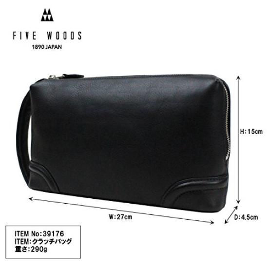 FIVE WOODS PLATEAU Clutch 39176 schwarz