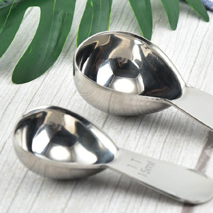 1 Coffee Scoop Stainless Steel 15/30ml Coffee Spoons Tablespoon Measuring Spoons Comfortable  Grip  with Short Hand
