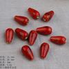 Ceramic Loose Beads Chinese Red Beads Handmade DIY Necklace Loose Beads Accessories