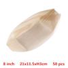 50 100pcs Natural bamboo Disposable Kayak sushi Wood Boat Salad Dessert Pine cake Boat Snack Bowl mat sushi plate tray onigiri