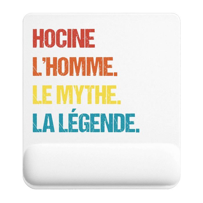 Tapis de souris - PLANETEE - Hocine Mythe Légende Vintage - Multicolore - 22x18 cm - 3 mm