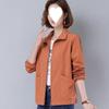 Frauen Plus Größe Frühling Herbst Koreanische Plus Größe Futter Windjacke Kordelzug Taille Stehkragen Jacke