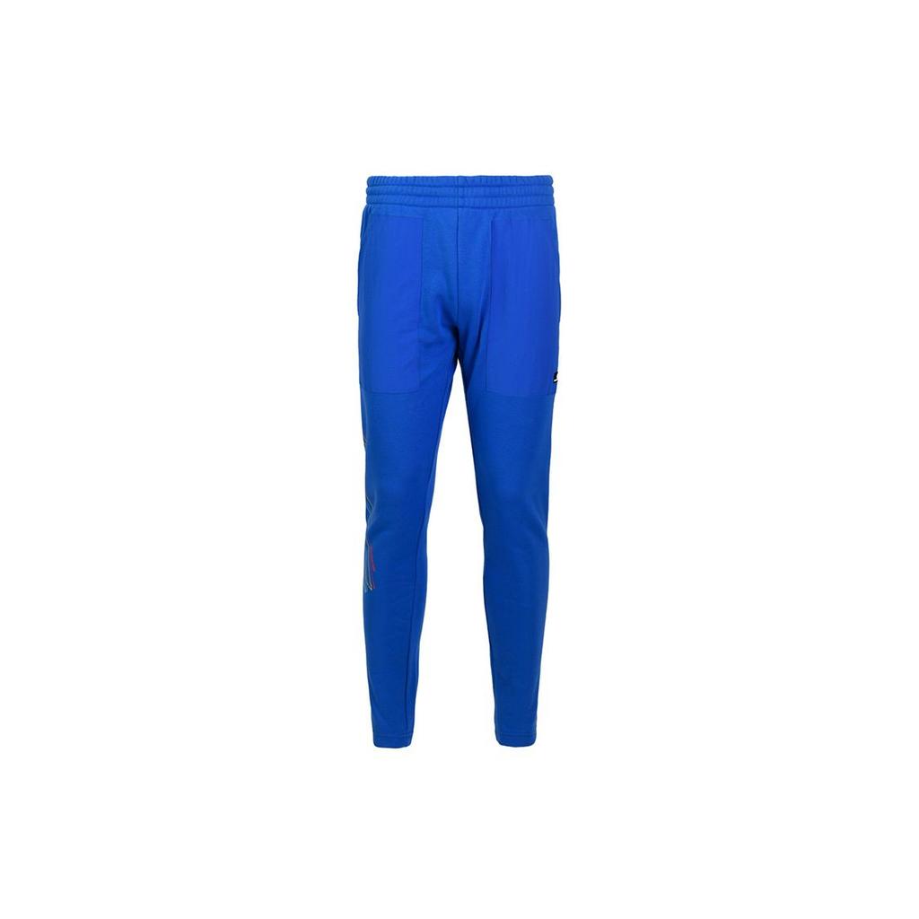 Li Ning Casual Pants Sports Elastic Waist Drawstring Long Pants Men Pants Crystal-Blue AKLQ809-2