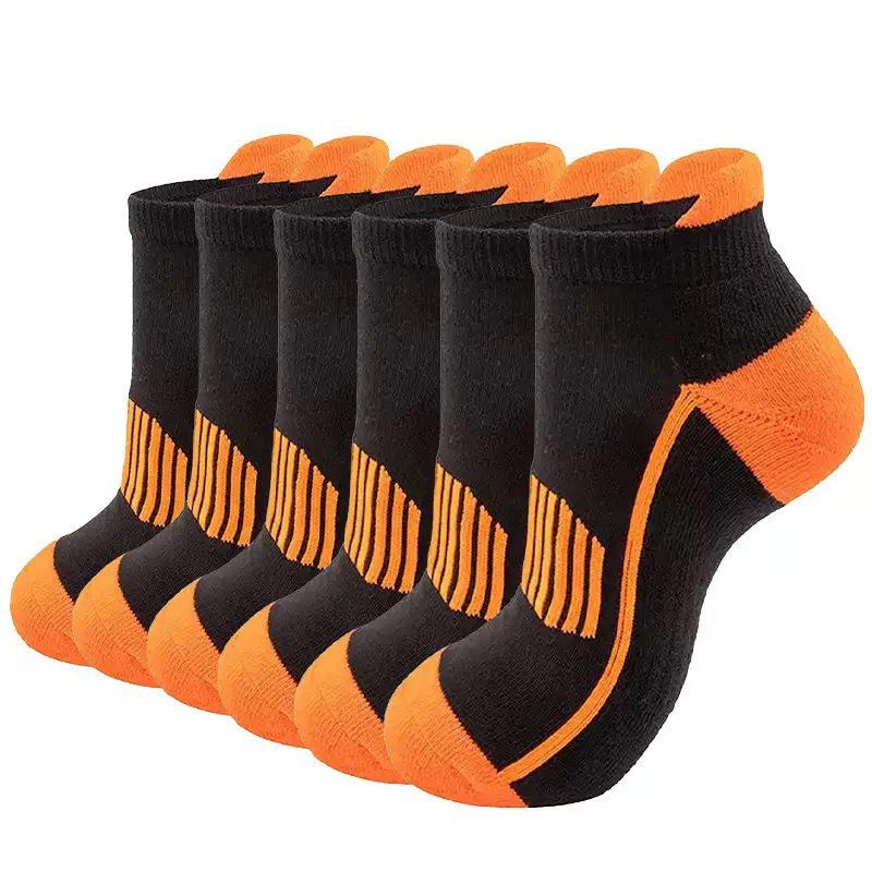 Unisex Breathable Sports Socks - Sweat-Absorbent, Heel Protector Fitness Socks for Running and Boating