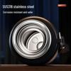 Men's Large Capacity Stainless Steel Thermos Cup - Portable High-Design Tea & Water Bottle with Separate Cup.