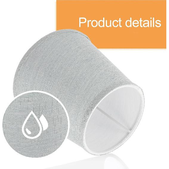 Lamp Shade, Barrel Fabric Lampshade for Table Lamp and Floor Light, Lower Mouth 8 inch Lamp Shade for Home Office
