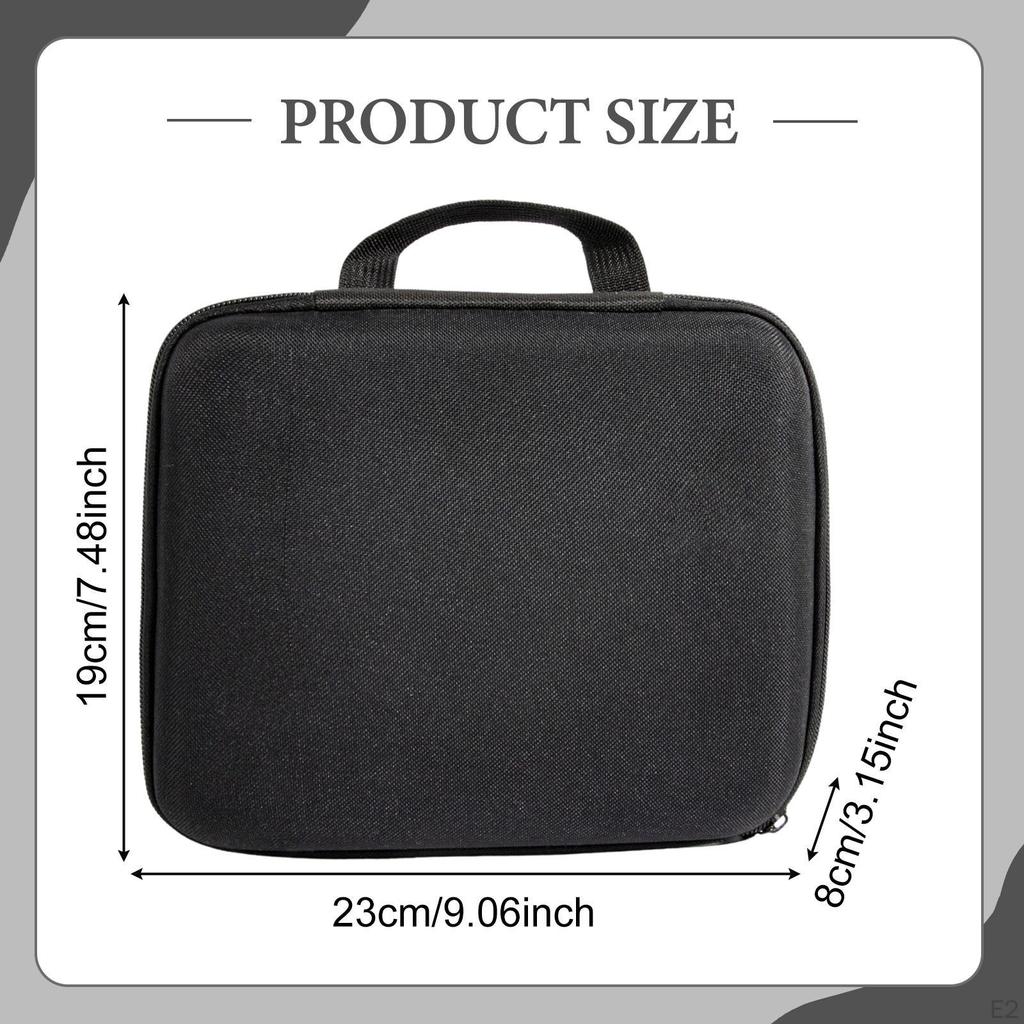 Auto-Staubsauger-Aufbewahrungstasche EVA-Netztasche Schwarz Robust Schutz Tragbar mit Griff