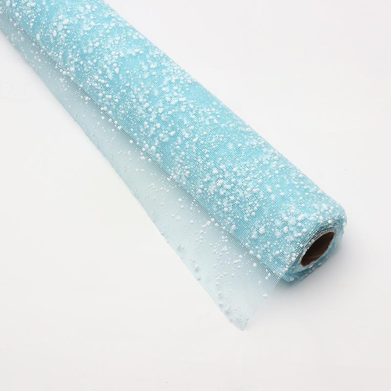 Schneeflocken Garn Wickel Netzpapier Blumenstrauß Verpackung Hochzeit Geburtstagsparty Dekoration Floristenbedarf Geschenkverpackungsmaterialien