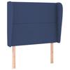 VidaXL Headboard with Ears Blue 103x23x118-128 Cm Fabric3117812