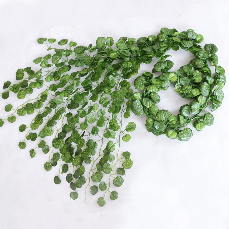 72-Leaf Dill Small Strip Sweet Potato Ivy Simulated Plant Vine Decorative Fake Flower Plastic Artificial Flower Green Leaf Vine