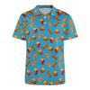 Cartoon Design Food Pattern 3d Printed Polo Shirt Men Children Amusing Hamburger Fries T-shirt Street Casual Short Sleeve Top