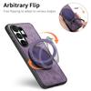 Manetic Bracket Stand Leather Phone Case for Samsung Galaxy S26 S23 S22 S25 S21 Ultra Plus Note20 S23 S24 FE S26 Ultra Cover