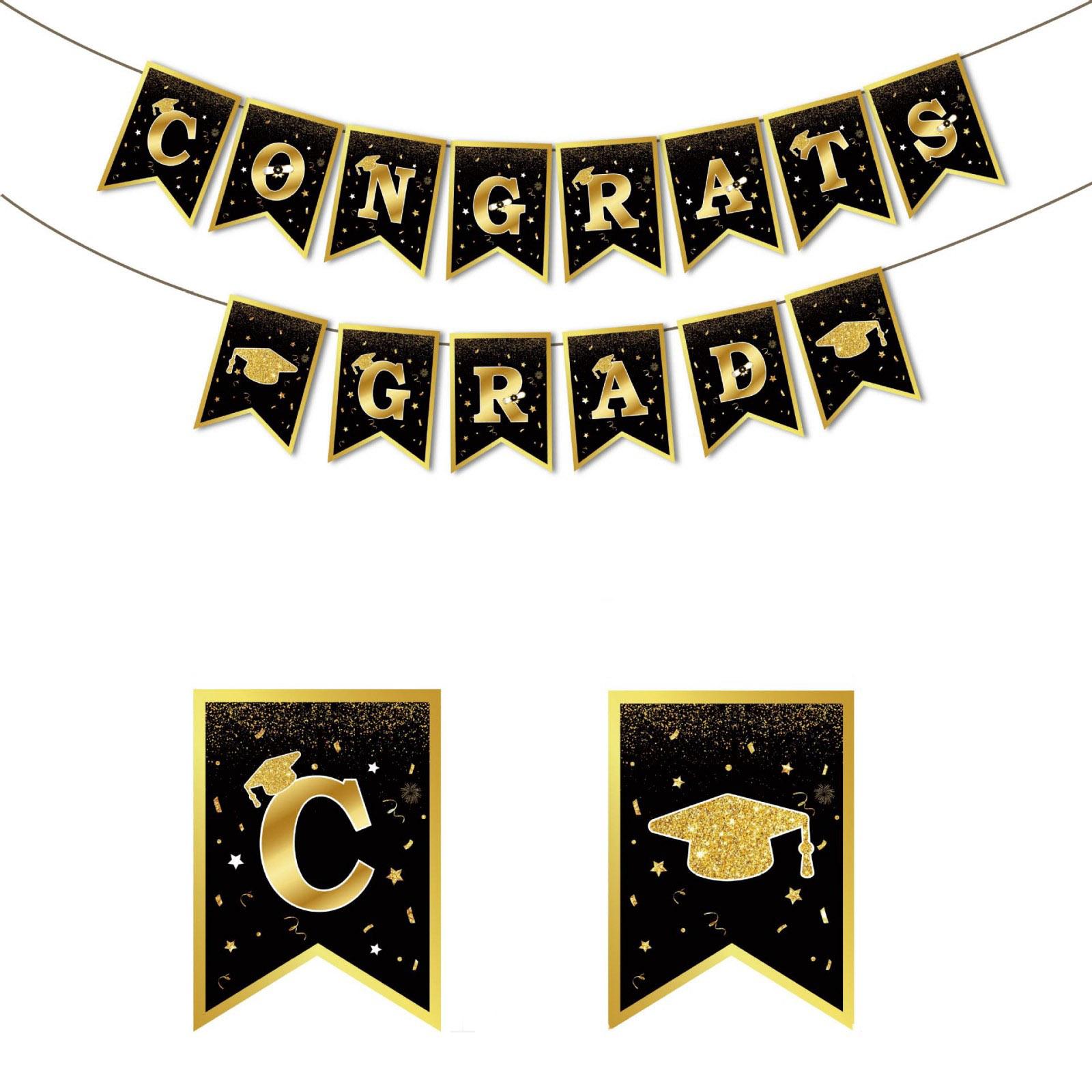 

Graduation , Campus Graduation Decoration, Party Banner Decoration, Indoor Dining Event One Size чёрный