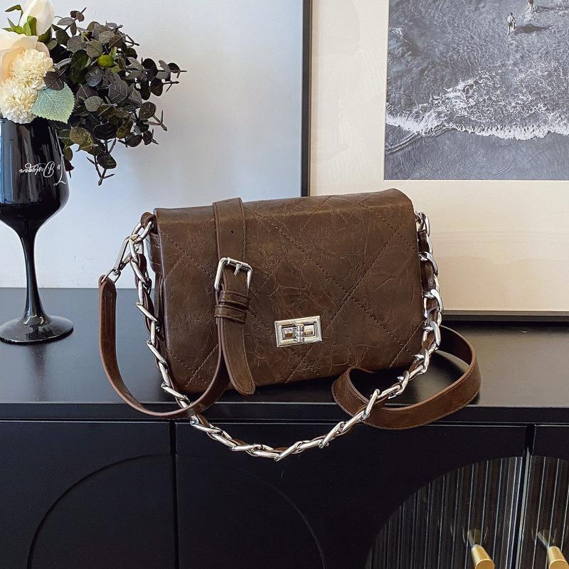 Commuter diamond summer trend small new high-end messenger bag bag chain portable girl small square bag