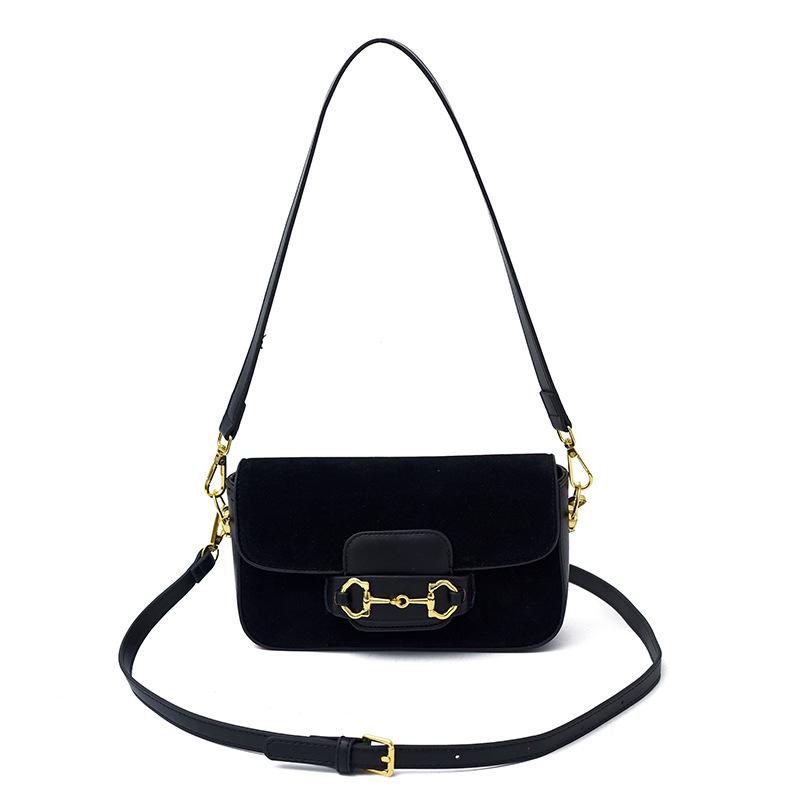 

Женская модная корейская сумка кроссбоди большой вместимости 22*6*11cm чёрный