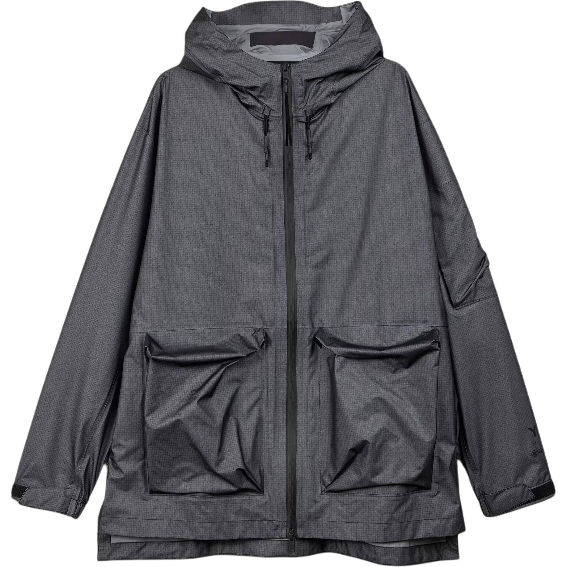 

Куртка мужская Adidas Gore-Tex водонепроницаемая спортивная с капюшоном на молнии однотонная с длинным рукавом черная IR6251 L