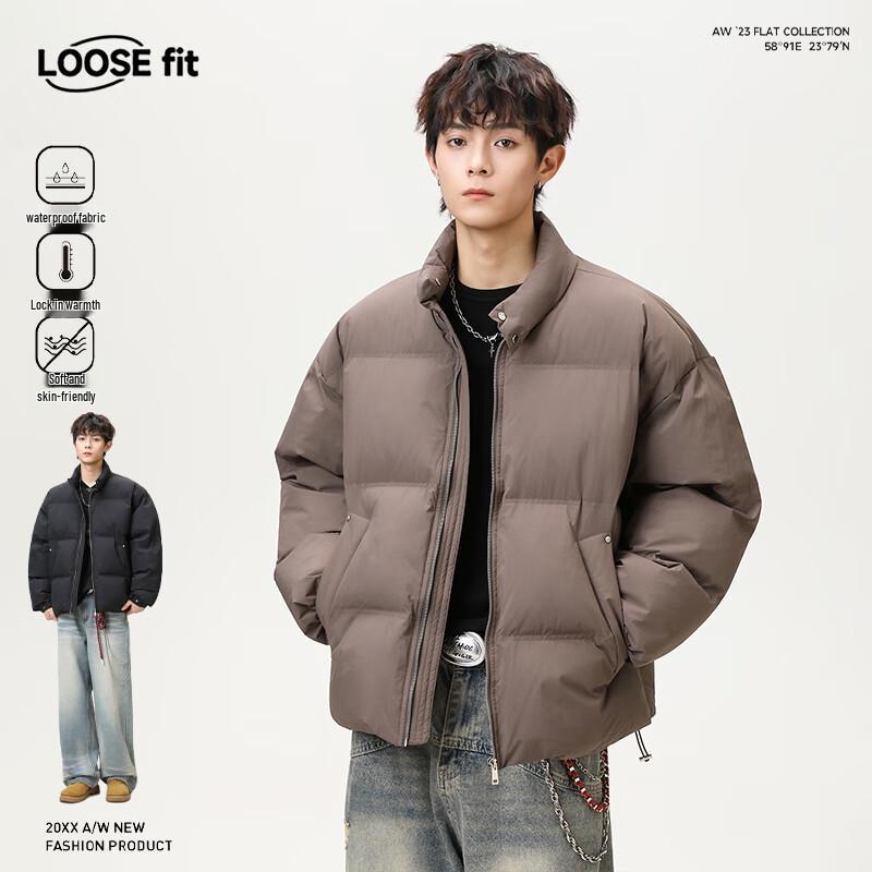 

VUUG Men s Winter American Style Stand-Collar Padded Jacket 2XL