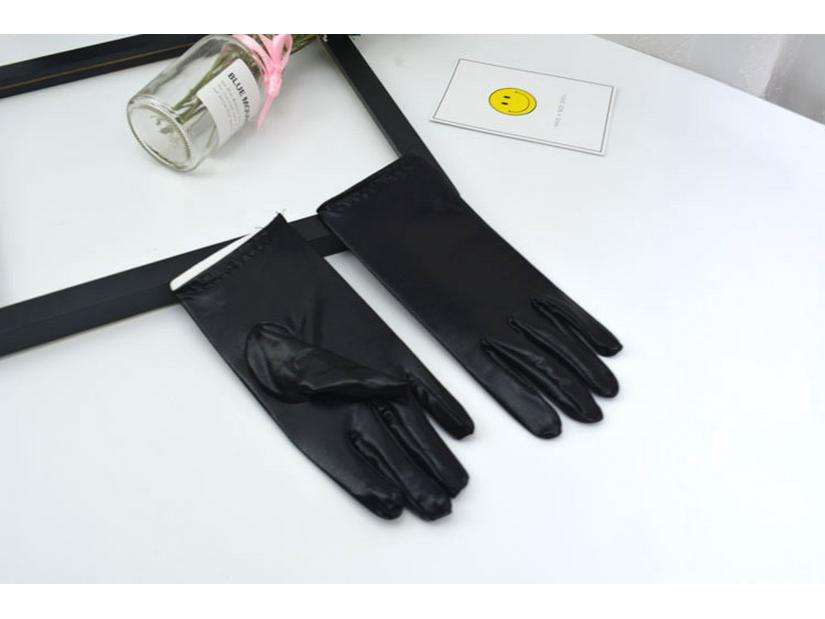 Adult Women's Summer Performance Gloves - Gold Fluorescent Thin Spandex Gloves for Dance, Stage, or Parties.