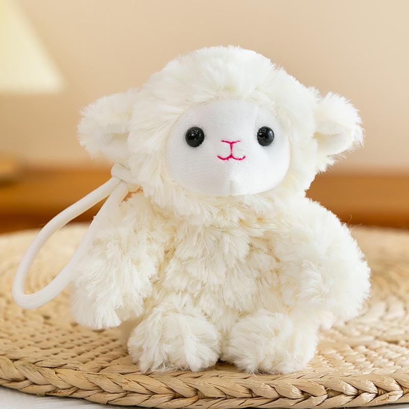 Cute Kawaii Rabbit Fur Plush Healing Doll Keychain Pendant – Backpack Decoration 15cm