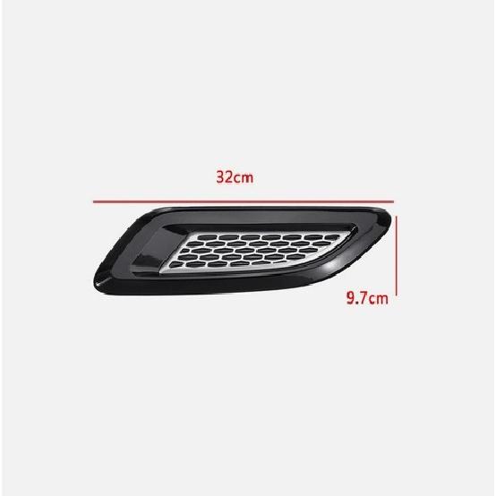 2x Exterior Hood Air Vent Outlet Wing Trim For Land Rover Range Rover 2013-2018