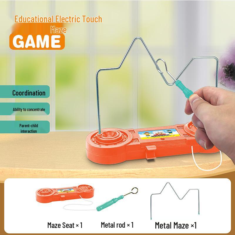 Electromagnetic Hot Wire Maze Educational Game for Hand-Eye Coordination and Concentration Training