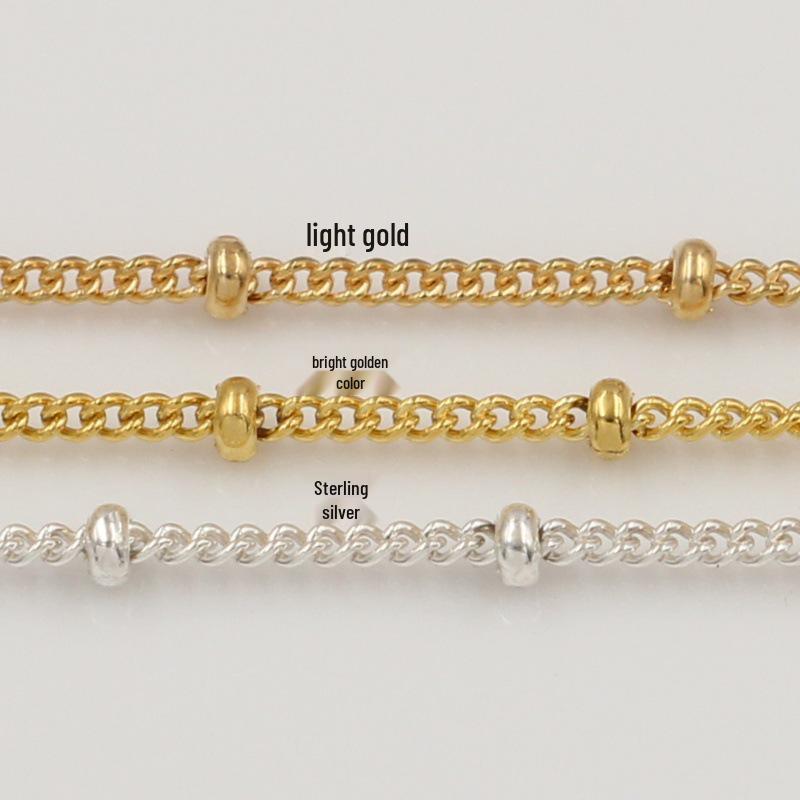 14K Gold Filled Bean, Spacer, Cross, Bead, and Firefly Chain for DIY Jewelry.